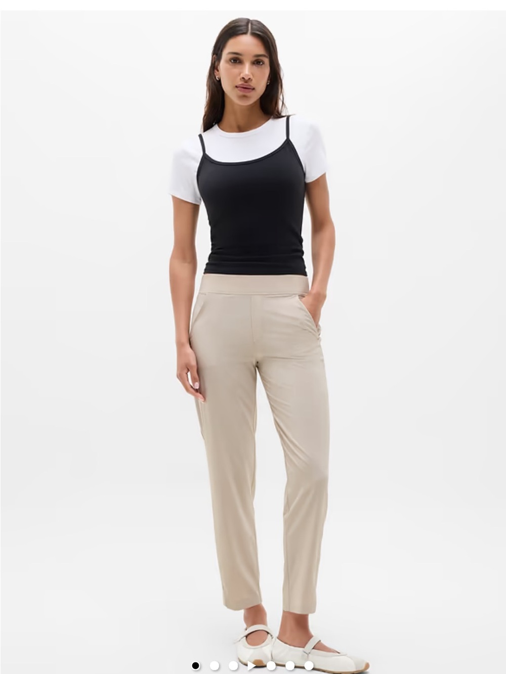 Athleta Brooklyn Mid Rise Ankle Pant Abalone Size 6